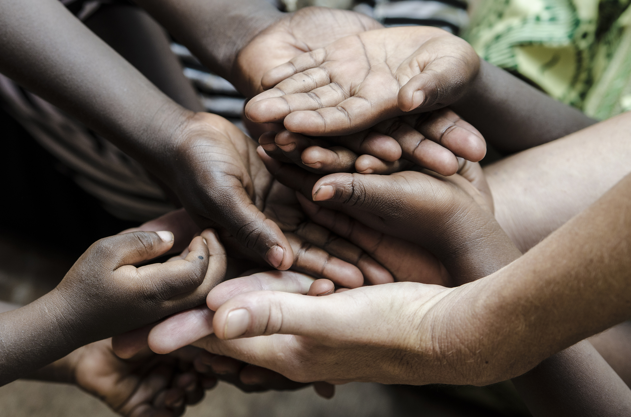 African Hands Cupped (World Social Issues) Health Problems Symbol